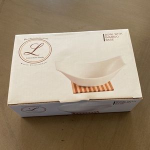 Lorren Home Trends Bowl With Bamboo Base